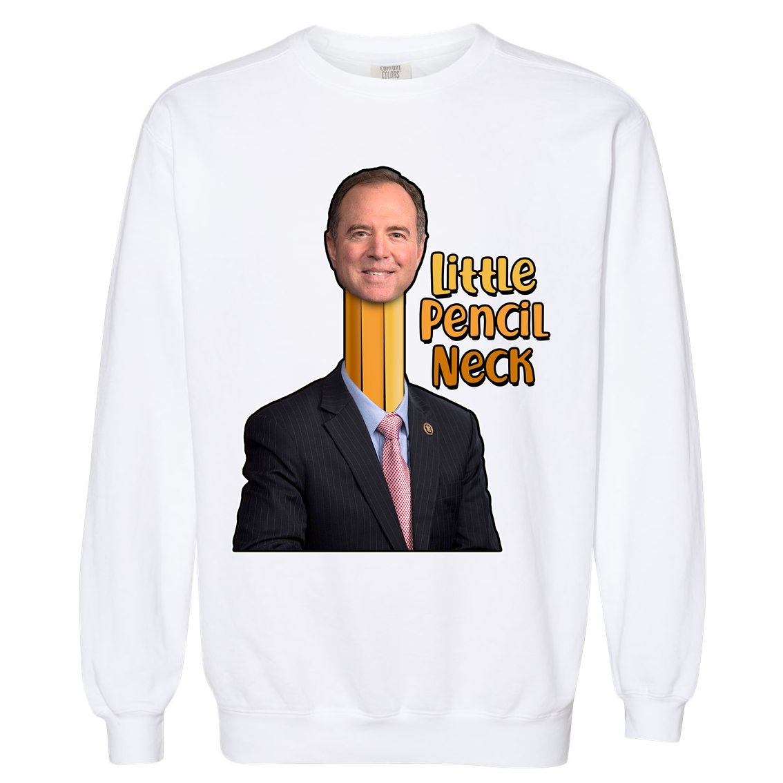Adam Schiff Little Pencil Neck Garment-Dyed Sweatshirt