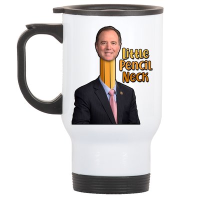 Adam Schiff Little Pencil Neck Stainless Steel Travel Mug