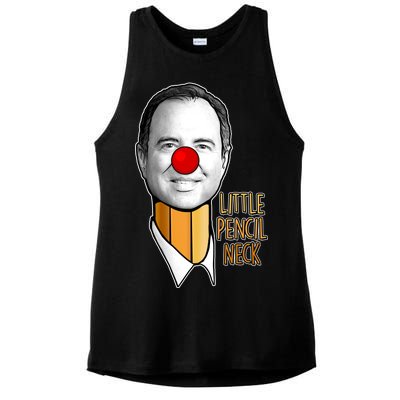 Adam Schiff Little Pencil Neck Funny Trump Ladies PosiCharge Tri-Blend Wicking Tank