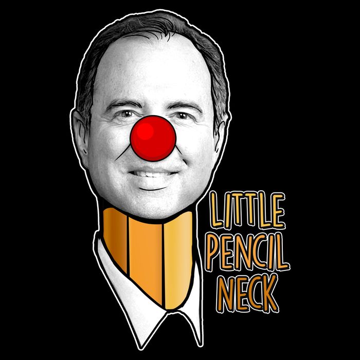 Adam Schiff Little Pencil Neck Funny Trump T-Shirt