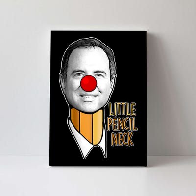 Adam Schiff Little Pencil Neck Funny Trump Canvas