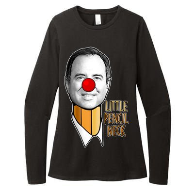 Adam Schiff Little Pencil Neck Funny Trump Womens CVC Long Sleeve Shirt