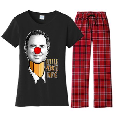 Adam Schiff Little Pencil Neck Funny Trump Women's Flannel Pajama Set