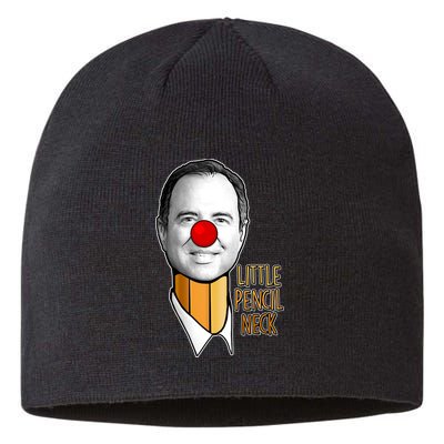 Adam Schiff Little Pencil Neck Funny Trump Sustainable Beanie