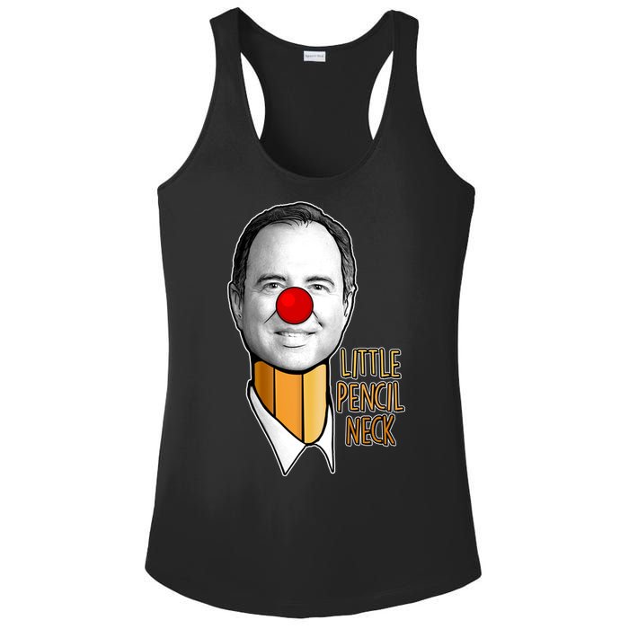 Adam Schiff Little Pencil Neck Funny Trump Ladies PosiCharge Competitor Racerback Tank