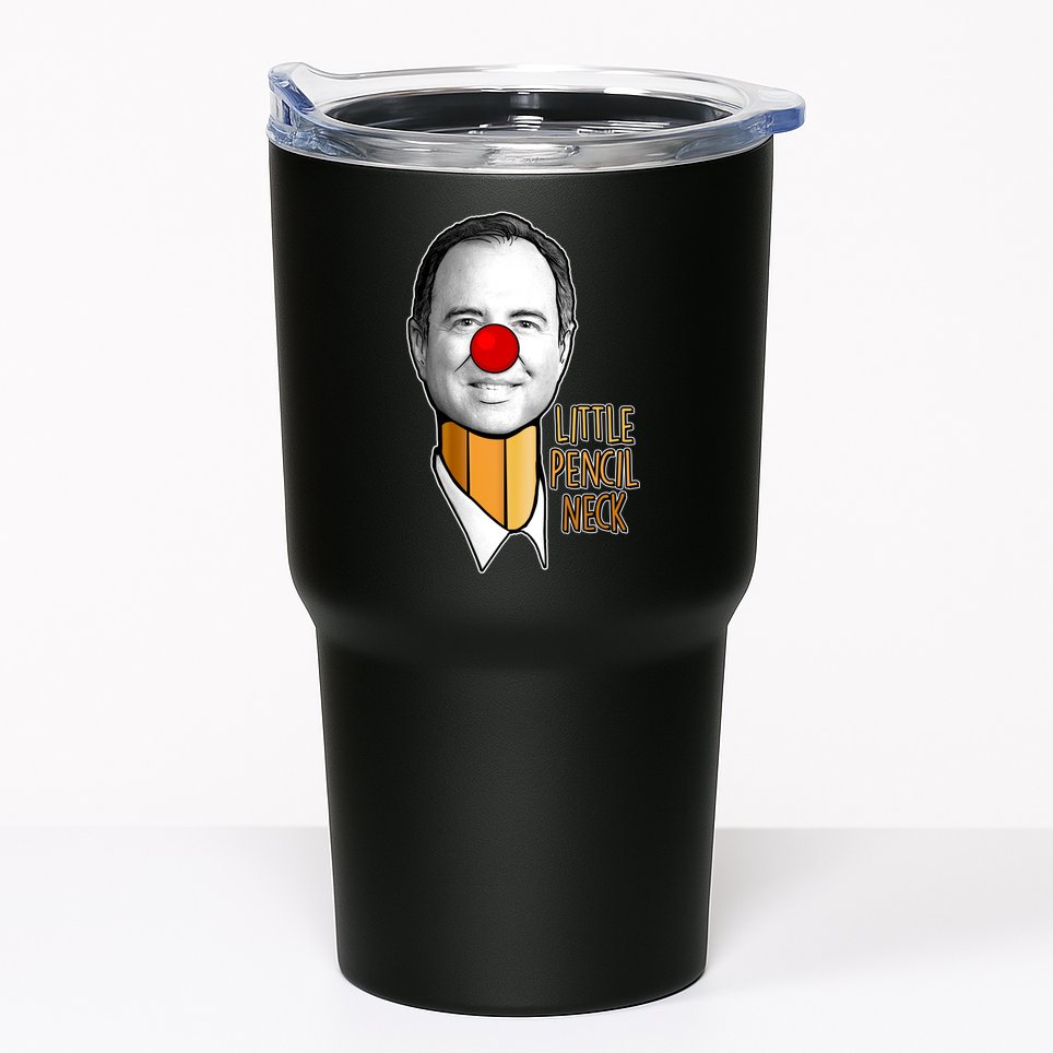 Adam Schiff Little Pencil Neck Funny Trump Tumbler