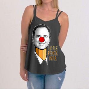 Adam Schiff Little Pencil Neck Funny Trump Women's Strappy Tank