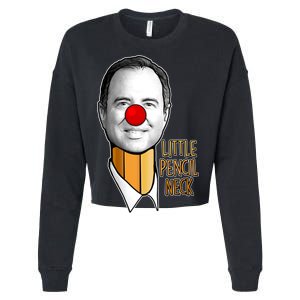 Adam Schiff Little Pencil Neck Funny Trump Cropped Pullover Crew