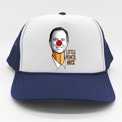 Adam Schiff Little Pencil Neck Funny Trump Trucker Hat