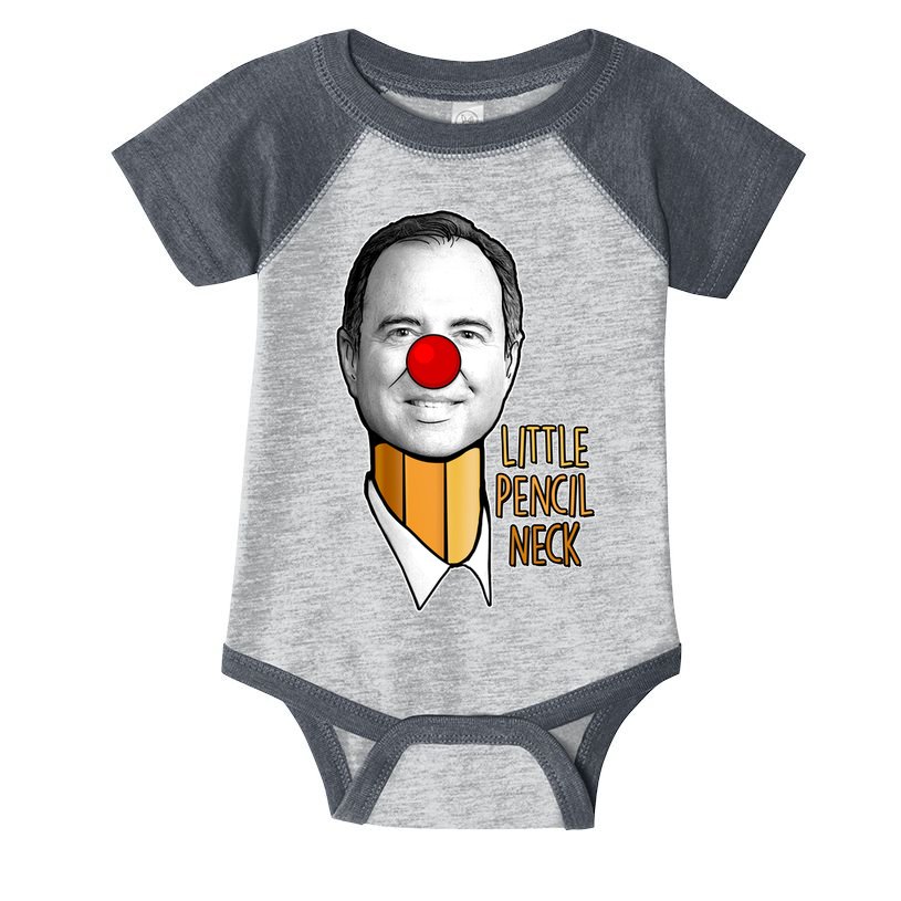 Adam Schiff Little Pencil Neck Funny Trump Infant Baby Jersey Bodysuit