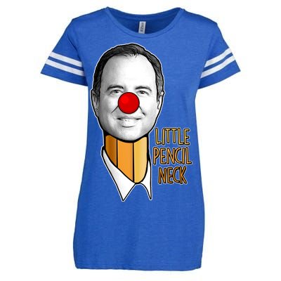 Adam Schiff Little Pencil Neck Funny Trump Enza Ladies Jersey Football T-Shirt