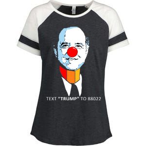 Adam Schiff Pencil Neck Text Trump Enza Ladies Jersey Colorblock Tee