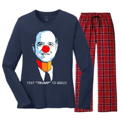 Adam Schiff Pencil Neck Text Trump Women's Long Sleeve Flannel Pajama Set 