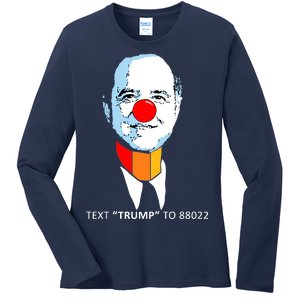 Adam Schiff Pencil Neck Text Trump Ladies Long Sleeve Shirt