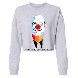 Adam Schiff Pencil Neck Text Trump Cropped Pullover Crew