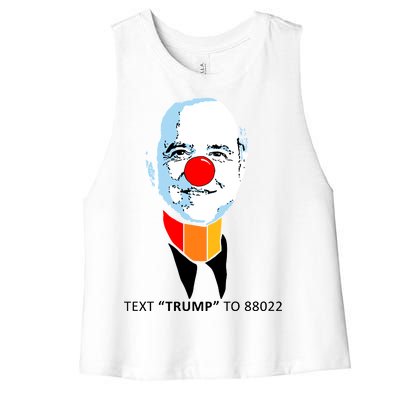 Adam Schiff Pencil Neck Text Trump Women's Racerback Cropped Tank