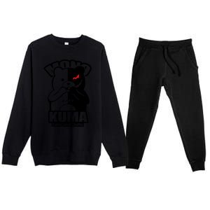 Anime Danganronpa Bear Premium Crewneck Sweatsuit Set