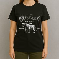 A.R.I.A.T Denim Bull Premium Quality Co Western Flair T-Shirt