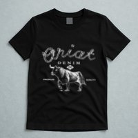 A.R.I.A.T Denim Bull Premium Quality Co Western Flair T-Shirt