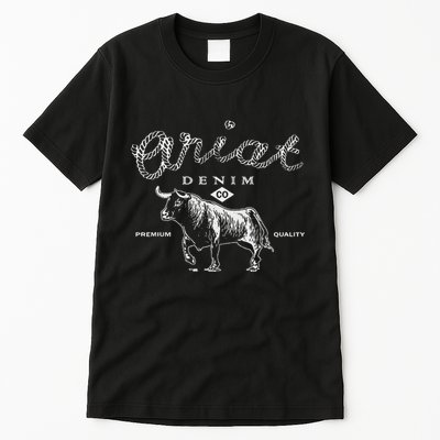 A.R.I.A.T Denim Bull Premium Quality Co Western Flair Tall T-Shirt