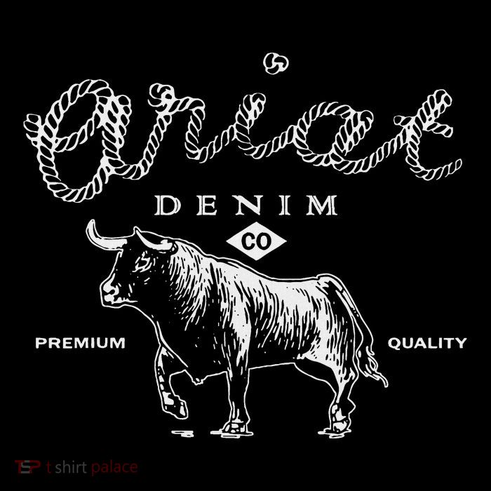 A.R.I.A.T Denim Bull Premium Quality Co Western Flair Magnet