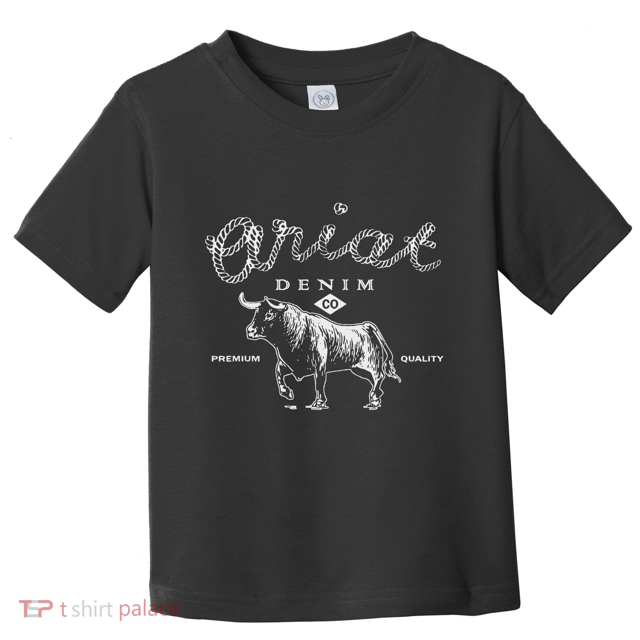 A.R.I.A.T Denim Bull Premium Quality Co Western Flair Toddler T-Shirt