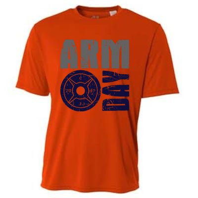 Arm Day Bicep And Tricep Gym Rat Great Gift Cooling Performance Crew T-Shirt