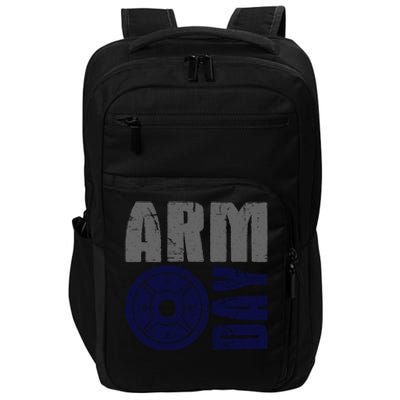 Arm Day Bicep And Tricep Gym Rat Great Gift Impact Tech Backpack