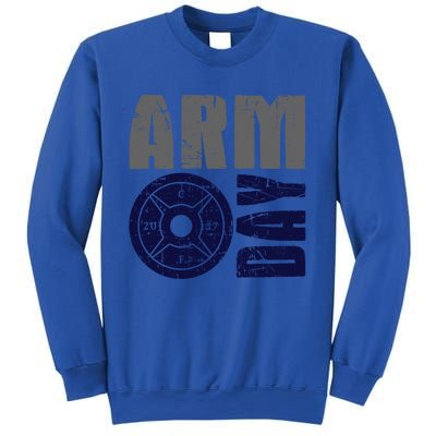 Arm Day Bicep And Tricep Gym Rat Great Gift Sweatshirt