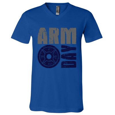 Arm Day Bicep And Tricep Gym Rat Great Gift V-Neck T-Shirt