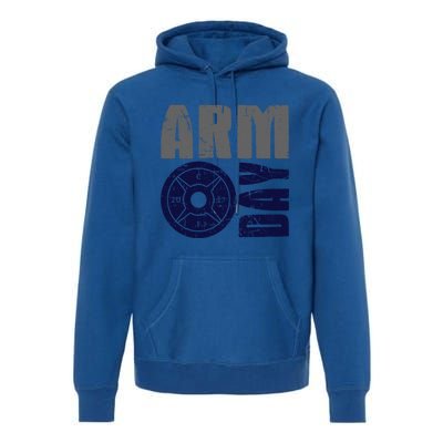 Arm Day Bicep And Tricep Gym Rat Great Gift Premium Hoodie