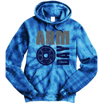 Arm Day Bicep And Tricep Gym Rat Great Gift Tie Dye Hoodie