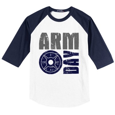 Arm Day Bicep And Tricep Gym Rat Great Gift Baseball Sleeve Shirt