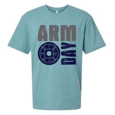 Arm Day Bicep And Tricep Gym Rat Great Gift Sueded Cloud Jersey T-Shirt