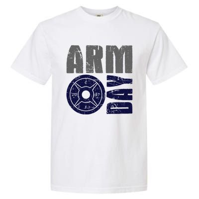 Arm Day Bicep And Tricep Gym Rat Great Gift Garment-Dyed Heavyweight T-Shirt