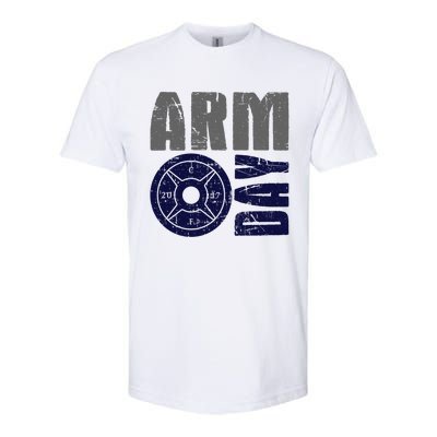 Arm Day Bicep And Tricep Gym Rat Great Gift Softstyle® CVC T-Shirt