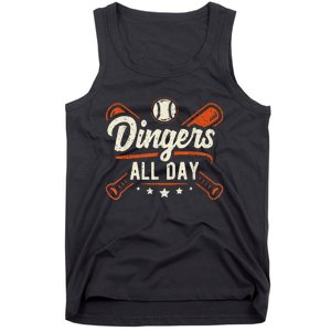 All Day Baseball Home Runs and Dingers Tank Top