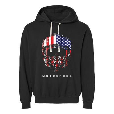 American Dirt Bike Motocross Apparel Motocross Dirt Bike Garment-Dyed Fleece Hoodie