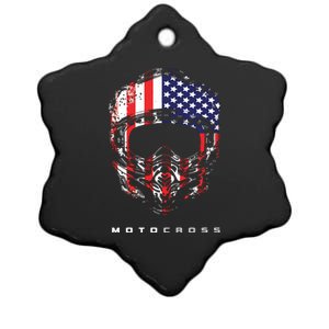 American Dirt Bike Motocross Apparel Motocross Dirt Bike Ceramic Star Ornament