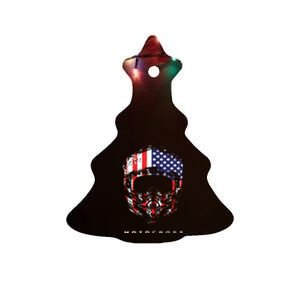 American Dirt Bike Motocross Apparel Motocross Dirt Bike Ceramic Tree Ornament