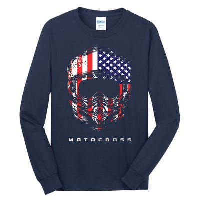 American Dirt Bike Motocross Apparel Motocross Dirt Bike Tall Long Sleeve T-Shirt