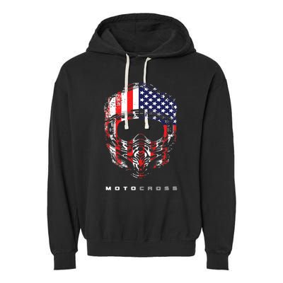 American Dirt Bike Motocross Motocross Dirt Bike Garment-Dyed Fleece Hoodie