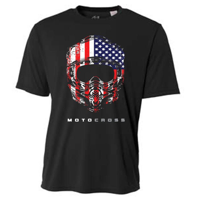 American Dirt Bike Motocross Motocross Dirt Bike Cooling Performance Crew T-Shirt