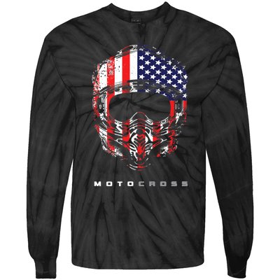 American Dirt Bike Motocross Motocross Dirt Bike Tie-Dye Long Sleeve Shirt