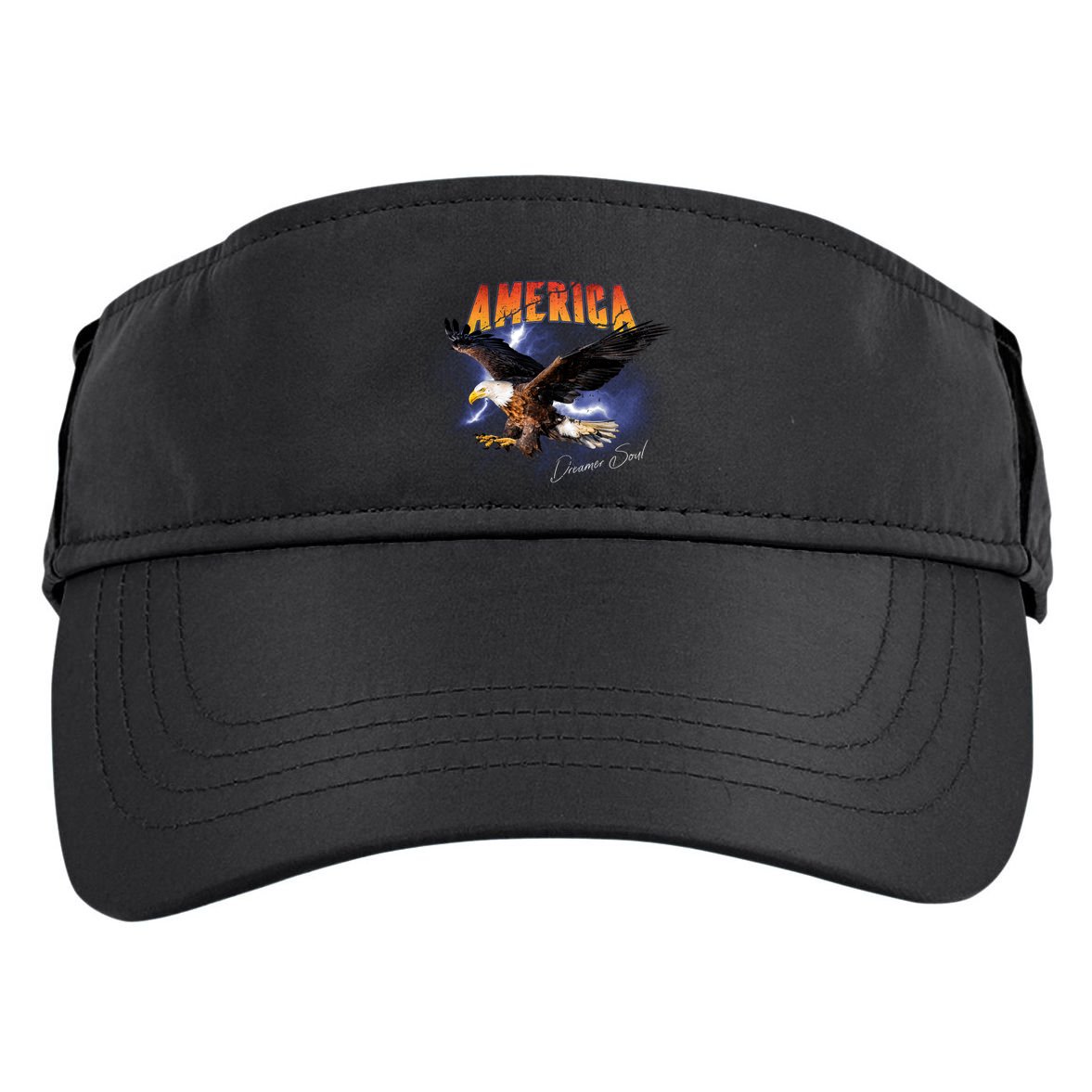 American Dreamer Bald Eagle In Action Adult Drive Performance Visor