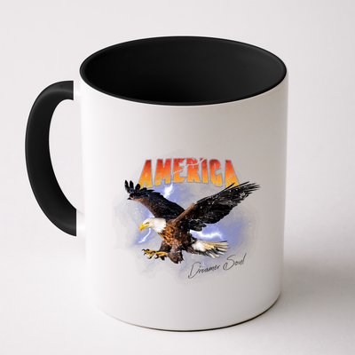 American Dreamer Bald Eagle In Action Mug