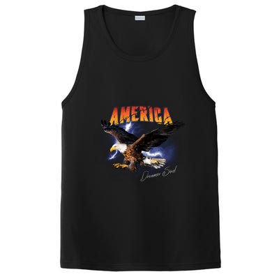 American Dreamer Bald Eagle In Action PosiCharge Competitor Tank
