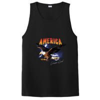 American Dreamer Bald Eagle In Action PosiCharge Competitor Tank