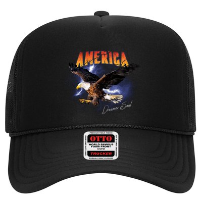 American Dreamer Bald Eagle In Action Trucker Hat