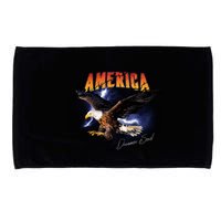 American Dreamer Bald Eagle In Action Microfiber Hand Towel